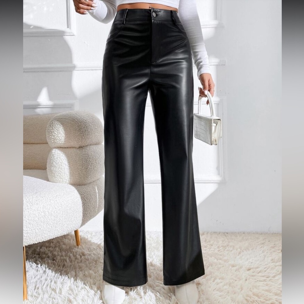 SHEIN Black Wide Leg Pants